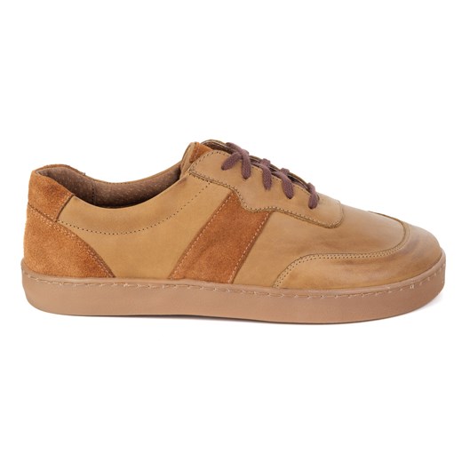 Buty męskie skórzane BAREFOOT 0549 rude ze sklepu butyolivier w kategorii Półbuty męskie - zdjęcie 185896912