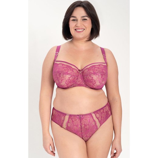 Samanta figi z wysokim stanem malinowe Mila B400, Kolor malinowy, Rozmiar 3XL, Samanta ze sklepu Intymna w kategorii Majtki damskie - zdjęcie 185897262