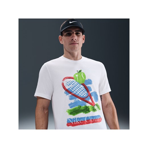 Męski T-shirt do tenisa NikeCourt - Biel ze sklepu Nike poland w kategorii T-shirty męskie - zdjęcie 185898941