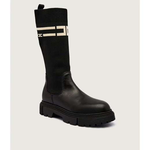 Elisabetta Franchi Skórzane kozaki ze sklepu Gomez Fashion Store w kategorii Buty zimowe dziecięce - zdjęcie 185900600