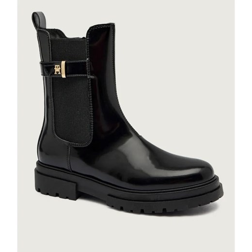 Tommy Hilfiger Botki CHELSEA | z dodatkiem skóry ze sklepu Gomez Fashion Store w kategorii Buty zimowe dziecięce - zdjęcie 185900673