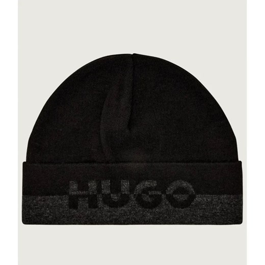 HUGO Czapka Xiviso | z dodatkiem wełny ze sklepu Gomez Fashion Store w kategorii Czapki zimowe męskie - zdjęcie 185900741