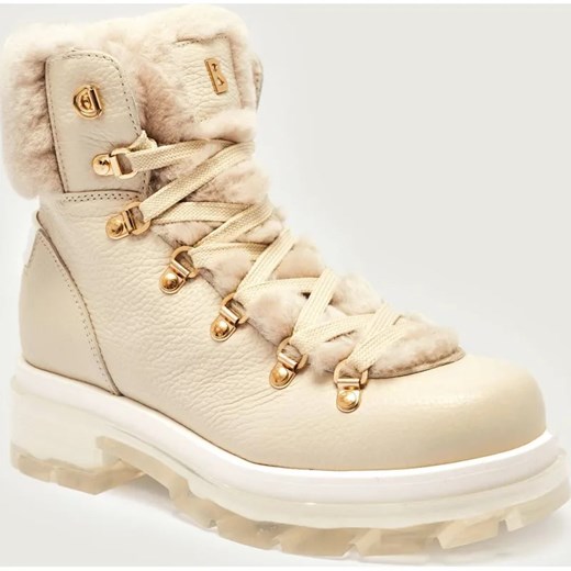 Bogner Skórzane trapery SWANSEA 6 B | shearling | z dodatkiem wełny ze sklepu Gomez Fashion Store w kategorii Śniegowce damskie - zdjęcie 185900780