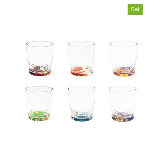 Trendy Kitchen by EXCÉLSA Szklanki (6 szt.) &quot;Fuji&quot; ze wzorem - 340 ml ze sklepu Limango Polska w kategorii Naczynia - zdjęcie 185902531