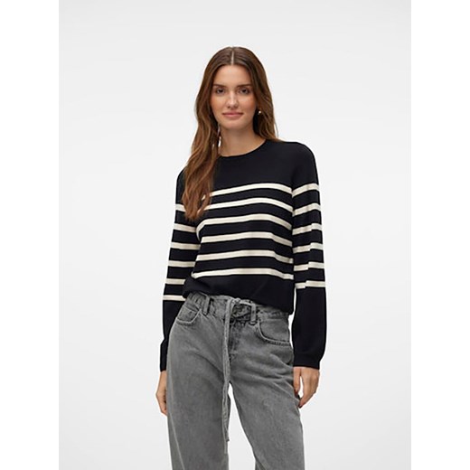 Vero Moda Sweter w kolorze kremowo-czarnym ze sklepu Limango Polska w kategorii Swetry damskie - zdjęcie 185903402