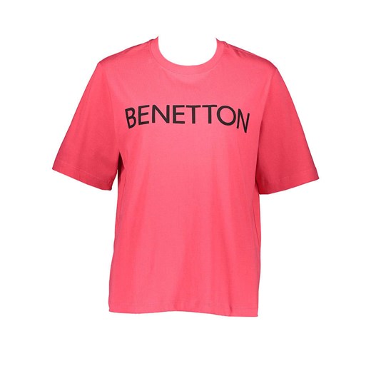 Benetton Koszulka w kolorze różowym ze sklepu Limango Polska w kategorii Bluzki damskie - zdjęcie 185903691