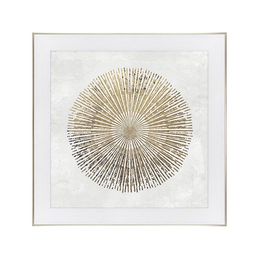 Ars Longa Druk artystyczny &quot;Golden chic abstraction no. 2&quot; w ramce - 70 x 70 cm ze sklepu Limango Polska w kategorii Obrazy - zdjęcie 185903754