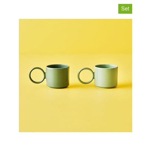 BELLA MAISON Kubki (2 szt.) &quot;Arcana Espresso&quot; w kolorze zielonym do kawy - 90 ml ze sklepu Limango Polska w kategorii Dzbanki i zaparzacze - zdjęcie 185904192
