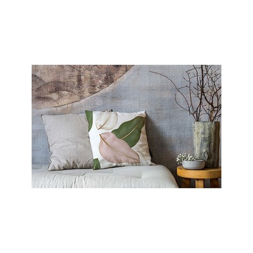 Butter Kings Poszewka w kolorze beżowo-zielono-jasnoróżowym na poduszkę - 45 x Butter Kings onesize promocja Limango Polska