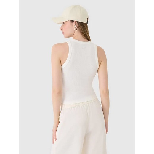 4F Top w kolorze kremowym S okazyjna cena Limango Polska