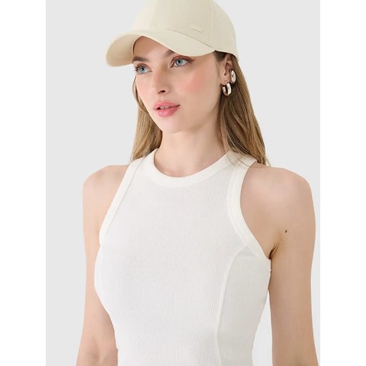 4F Top w kolorze kremowym M Limango Polska okazyjna cena