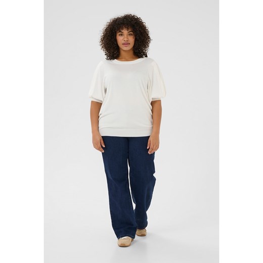 KAFFE curve Sweter w kolorze kremowym M promocja Limango Polska