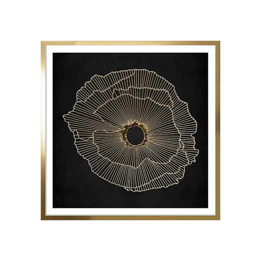 Ars Longa Druk artystyczny &quot;Golden Lines&quot; w ramce - 70 x 70 cm ze sklepu Limango Polska w kategorii Obrazy - zdjęcie 185905992