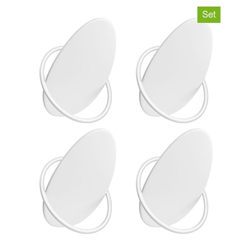 Songmics Haczyki (4 szt.) w kolorze białym na ubrania - 5,5 x 8,5 cm ze sklepu Limango Polska w kategorii Szafy - zdjęcie 185906004
