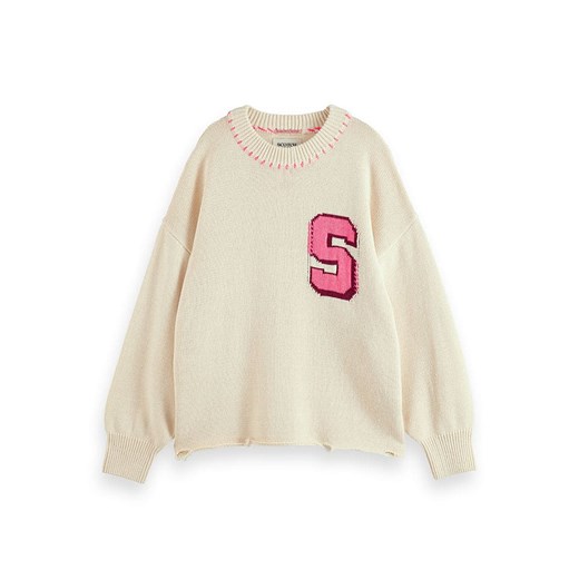 Scotch &amp; Soda Sweter w kolorze beżowym M Limango Polska okazja