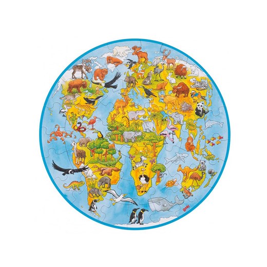 Goki 49-częściowe puzzle &quot;Świat&quot; - 4+ ze sklepu Limango Polska w kategorii Puzzle - zdjęcie 185908484