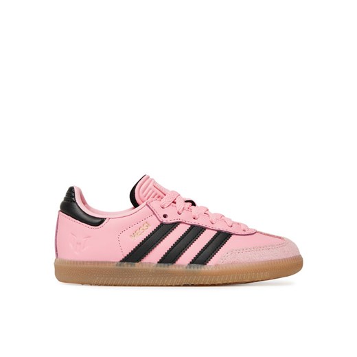 Buty do piłki nożnej adidas Samba Messi Indoor JR0424 Różowy ze sklepu eobuwie.pl w kategorii Buty sportowe dziecięce - zdjęcie 185908541