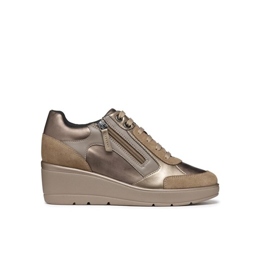 Sneakersy Geox D Ilde D36RAC 0BN22 C6692 Złoty ze sklepu eobuwie.pl w kategorii Buty sportowe damskie - zdjęcie 185908574