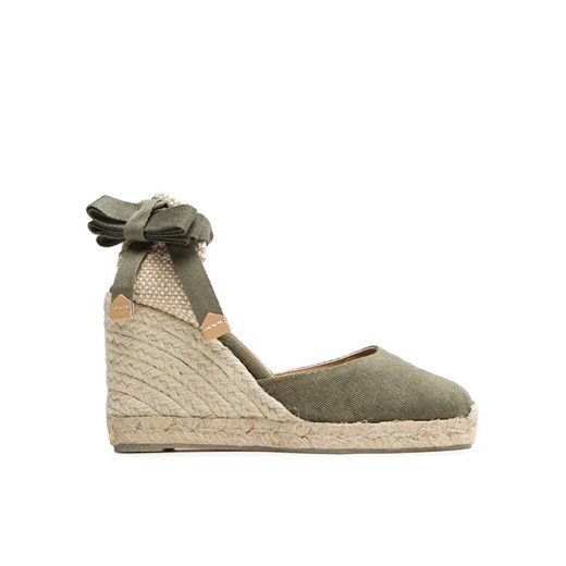 Espadryle Castañer Carina/8/002 021642-414 Zielony ze sklepu eobuwie.pl w kategorii Espadryle damskie - zdjęcie 185908602