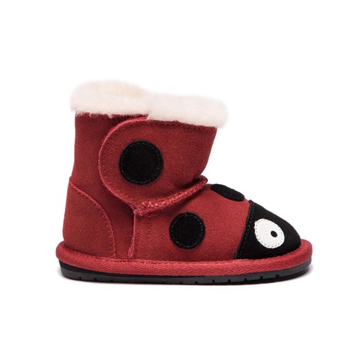 Śniegowce EMU Australia Ladybird Walker B10317 Czerwony ze sklepu eobuwie.pl w kategorii Buciki niemowlęce - zdjęcie 185908664