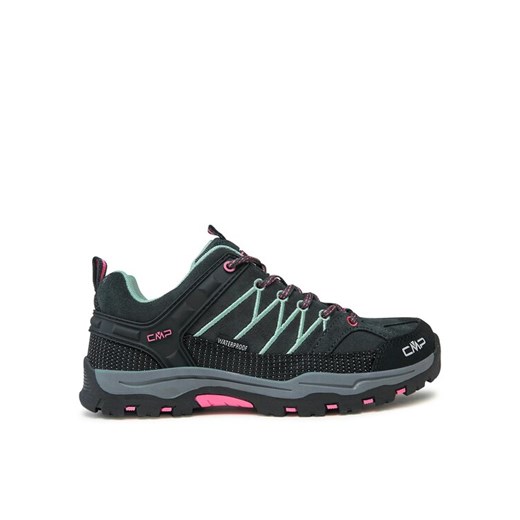 Trekkingi CMP Kids Rigel Mid Trekking Shoe Wp 3Q12944J Turkusowy ze sklepu eobuwie.pl w kategorii Buty trekkingowe dziecięce - zdjęcie 185908880