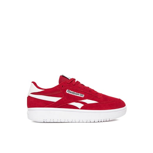 Sneakersy Reebok EO-CLUB C DOUBLE REVENGE 100229521 Bordowy ze sklepu eobuwie.pl w kategorii Buty sportowe damskie - zdjęcie 185909080