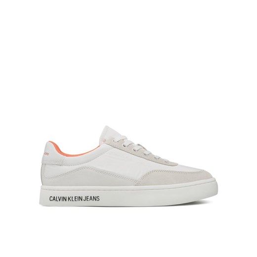 Sneakersy Calvin Klein Jeans Classic Cupsole Su Softny YM0YM00669 Biały ze sklepu eobuwie.pl w kategorii Buty sportowe męskie - zdjęcie 185909140