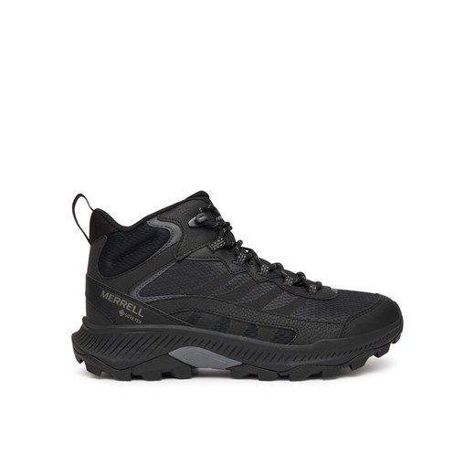 Trekkingi Merrell Speed Strike 2 Mid GORE-TEX J037817 Czarny ze sklepu eobuwie.pl w kategorii Buty trekkingowe męskie - zdjęcie 185909142