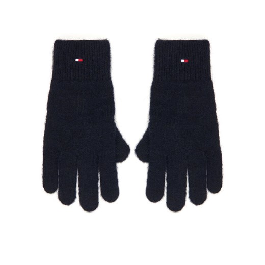Tommy Hilfiger Rękawiczki Damskie Flag Fluffy AW0AW17797 Granatowy ze sklepu MODIVO w kategorii Rękawiczki damskie - zdjęcie 185912954