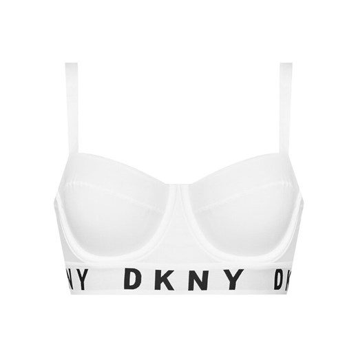 DKNY Biustonosz z fiszbiną DK4521 Biały ze sklepu MODIVO w kategorii Biustonosze - zdjęcie 185913013
