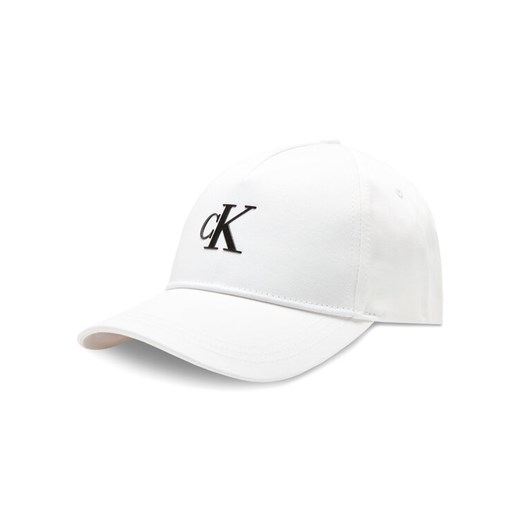 Calvin Klein Jeans Czapka z daszkiem K50K510750 Biały ze sklepu MODIVO w kategorii Czapki z daszkiem damskie - zdjęcie 185913081