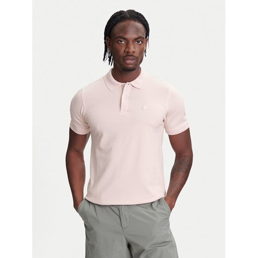 United Colors Of Benetton Polo 3WG9U301Z Różowy Slim Fit ze sklepu MODIVO w kategorii T-shirty męskie - zdjęcie 185913101