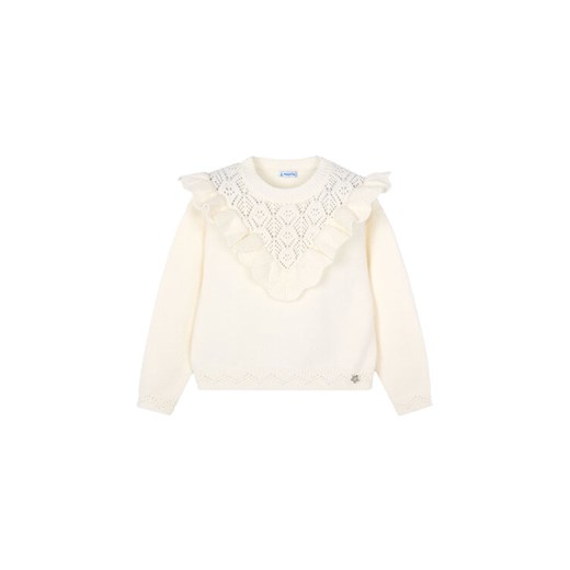 Mayoral Sweter 4304 Beżowy Regular Fit - id: 0000305686497 - marki Mayoral - 185913120 Mayoral Sweter 4304 Beżowy Regular Fit ze sklepu MODIVO w kategorii Swetry dziewczęce - zdjęcie 185913120