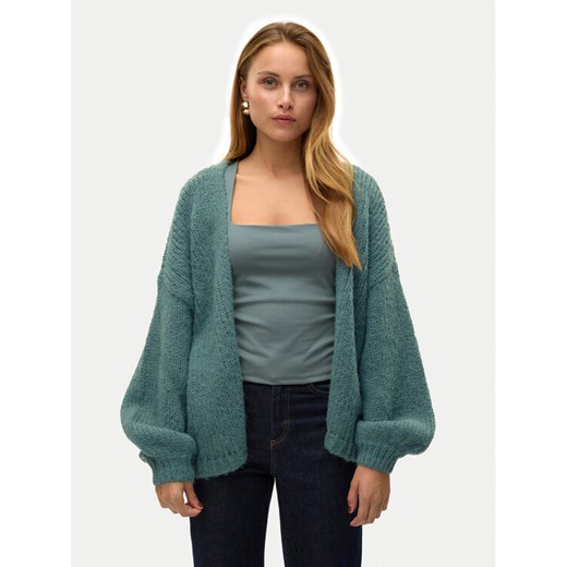 Vero Moda Kardigan Maybe 10273101 Zielony Oversize ze sklepu MODIVO w kategorii Swetry damskie - zdjęcie 185913153