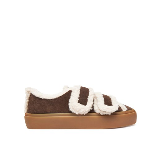 Inuikii Sneakersy Shearling Low Velcro 1001.001.0231 Brązowy ze sklepu MODIVO w kategorii Buty sportowe damskie - zdjęcie 185913172