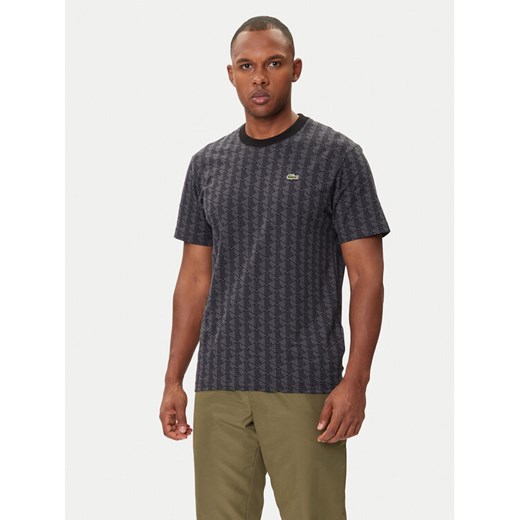Lacoste T-Shirt TH5902 Szary Regular Fit ze sklepu MODIVO w kategorii T-shirty męskie - zdjęcie 185913293