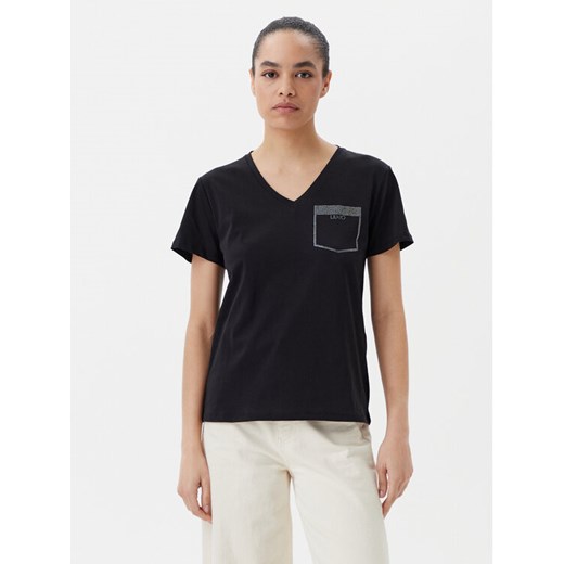 Liu Jo T-Shirt TA5172 JS923 Czarny Regular Fit ze sklepu MODIVO w kategorii Bluzki damskie - zdjęcie 185913374