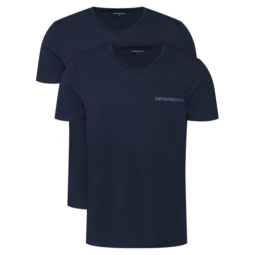 Emporio Armani Underwear Komplet 2 t-shirtów EM000392 AF10779 MB263 Granatowy Regular Fit ze sklepu MODIVO w kategorii T-shirty męskie - zdjęcie 185913384