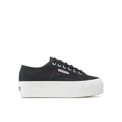 Superga Tenisówki 2790 Platform S9111LW Czarny ze sklepu MODIVO w kategorii Trampki damskie - zdjęcie 185913403