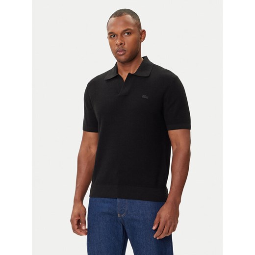 Lacoste Polo AH5186 Czarny Regular Fit ze sklepu MODIVO w kategorii T-shirty męskie - zdjęcie 185913450