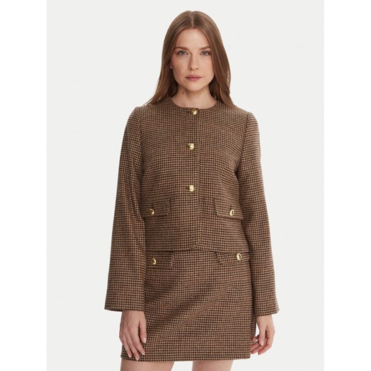 Barbour Marynarka LTA0126BR51 Brązowy Regular Fit ze sklepu MODIVO w kategorii Marynarki damskie - zdjęcie 185913533
