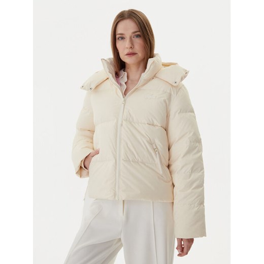 Lacoste Kurtka puchowa BF3262 Écru Relaxed Fit ze sklepu MODIVO w kategorii Kurtki damskie - zdjęcie 185913574