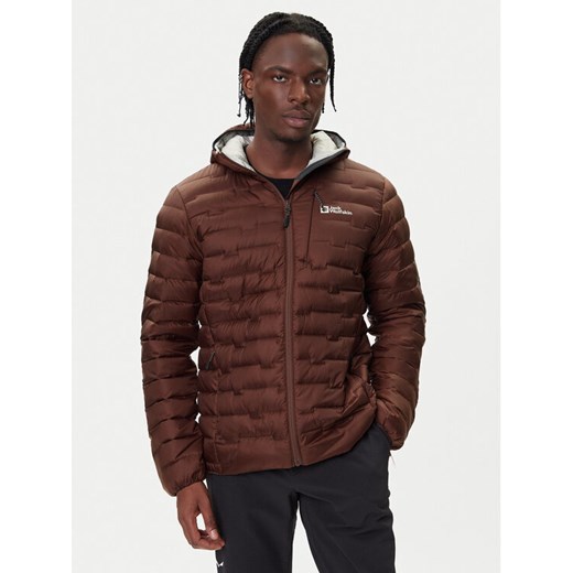 Jack Wolfskin Kurtka puchowa Passamani A61831 Brązowy Regular Fit ze sklepu MODIVO w kategorii Kurtki męskie - zdjęcie 185913601
