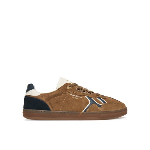 Pepe Jeans Sneakersy Ball Mix M PMS000009 Brązowy ze sklepu MODIVO w kategorii Buty sportowe męskie - zdjęcie 185913604