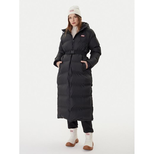 Hunter Płaszcz zimowy Hutchison HARW0001252 Czarny Regular Fit ze sklepu MODIVO w kategorii Płaszcze damskie - zdjęcie 185913650