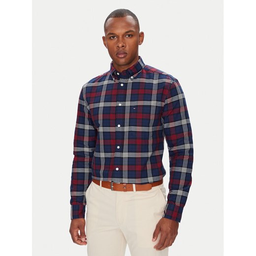 Tommy Hilfiger Koszula Herit Oxford MW0MW39681 Granatowy Regular Fit ze sklepu MODIVO w kategorii Koszule męskie - zdjęcie 185913670