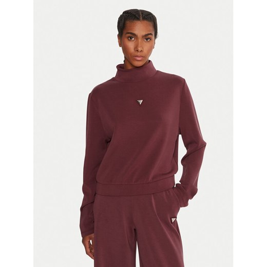 Guess Bluza Olympe V4YQ05 KCAY2 Bordowy Regular Fit ze sklepu MODIVO w kategorii Bluzy damskie - zdjęcie 185913674