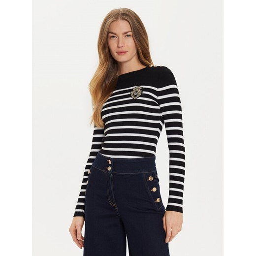 Morgan Sweter 242-MRAY Czarny Slim Fit ze sklepu MODIVO w kategorii Swetry damskie - zdjęcie 185913713