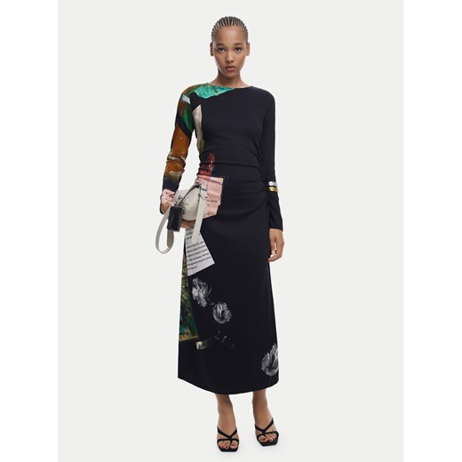 Desigual Sukienka codzienna Fiona 25WWVW08 Czarny Slim Fit ze sklepu MODIVO w kategorii Sukienki - zdjęcie 185913720