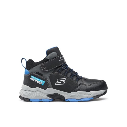 Skechers Sneakersy Drollix Venture Rush 406418L/BKRY Czarny ze sklepu MODIVO w kategorii Buty zimowe dziecięce - zdjęcie 185913732